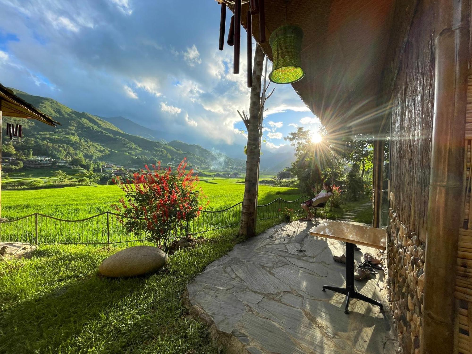 Gasthaus Sapa Bamboo Eco Exterior foto
