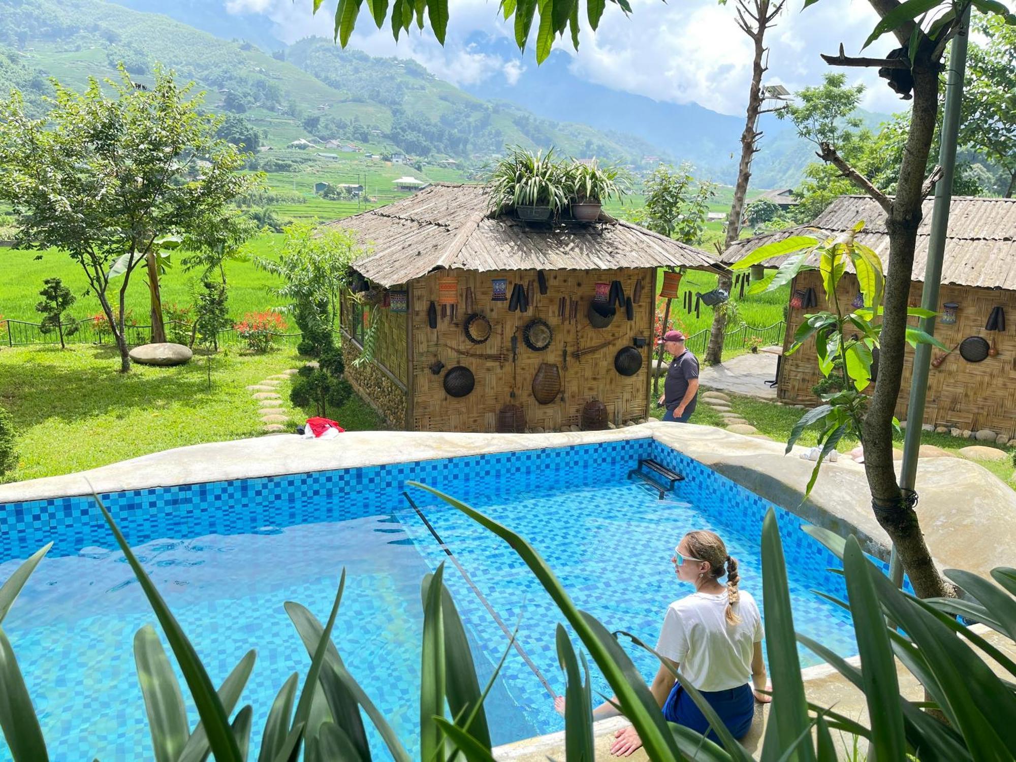 Gasthaus Sapa Bamboo Eco Exterior foto