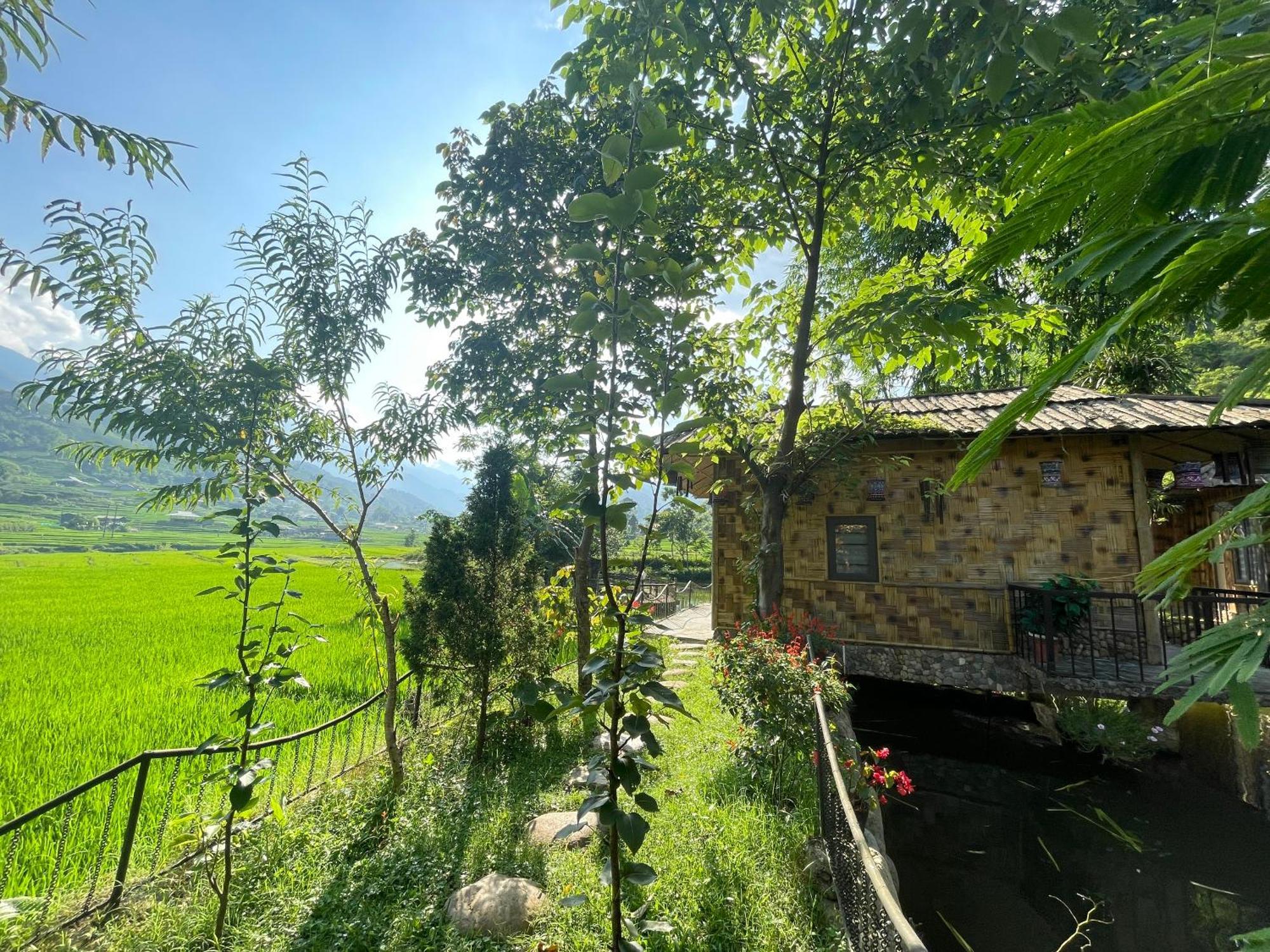 Gasthaus Sapa Bamboo Eco Exterior foto